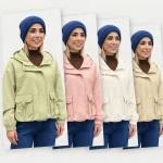 بارانی کوتاه کلاهدار زنانه مدل وای اچ - تصویر 8
